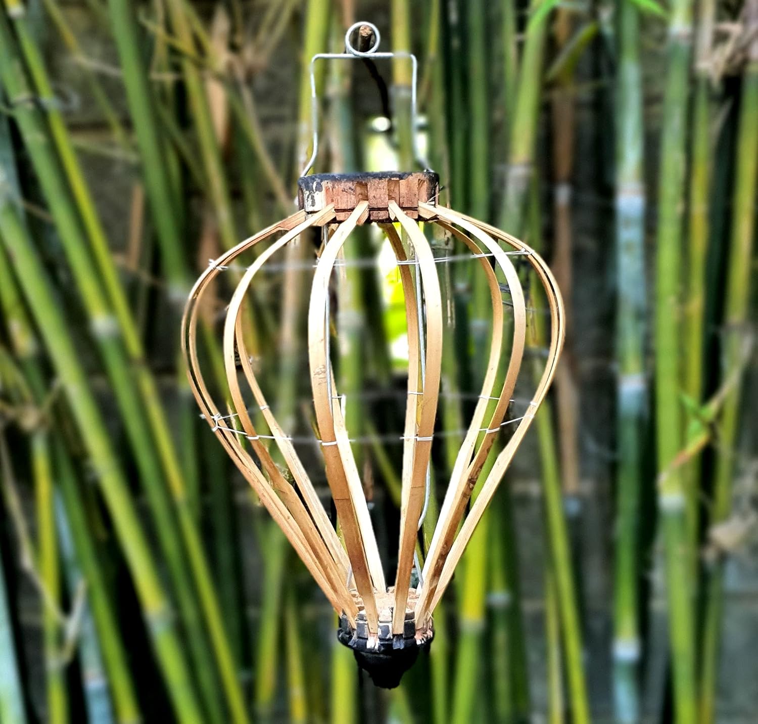 Set 4 pcs of 35cm bamboo frame for Vietnamese silk lanterns for ceiling decor, lampshade for garden decor