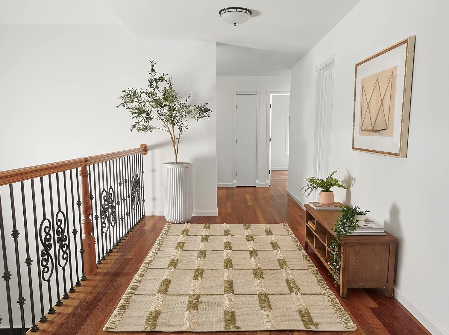 Momeni Serena Wool Area Rug, Green, 5' X 8'