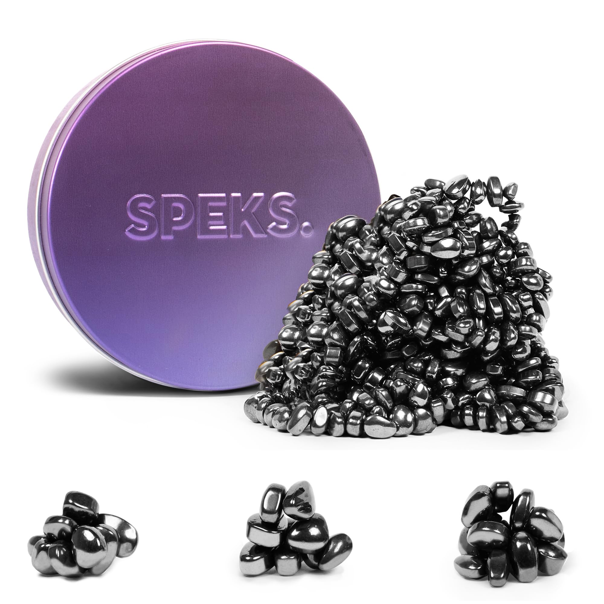 Speks Original Crags Ferrite Putty | 500+ Ferrite Stones in a Tin, Fidget Toy for Stress Relief, Sensory Desk Toy for Adults & Teens 14+ | Vitality,