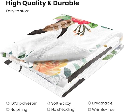 Miniatura 6 de J&SBGFT Manta personalizada para bebé niña, manta de bebé personalizada, manta de envoltura con nombre de niña, mantas de recepción de ciervos,