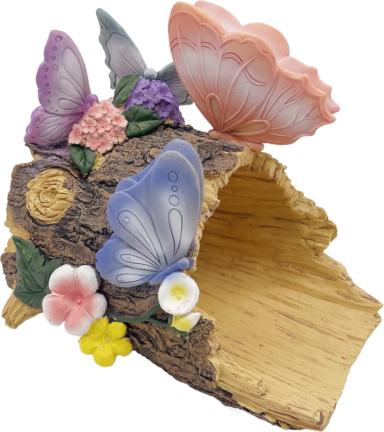 Butterfly Sculpture Gutter Diverter Rain,Deco Gutter Extension Downspout, Eco-Friendly Resin Gutter Extender Diverter,Splash Block, Perfect Rain Gutter Downspout Extension for 3"x4" Downspouts