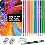 Profession sketch pencils 6B to 4H for kids and adults drawing,Art graphite pencil for artists beginner sketching.