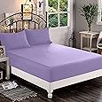 Elegant Comfort 1500 Premium Quality Fitted Sheet Ultra Soft 18-24 Inch Extra Deep Pocket - Single Fitted Sheet for High Mattress - Wrinkle Free with Smart Storage Pockets, King, Lavender