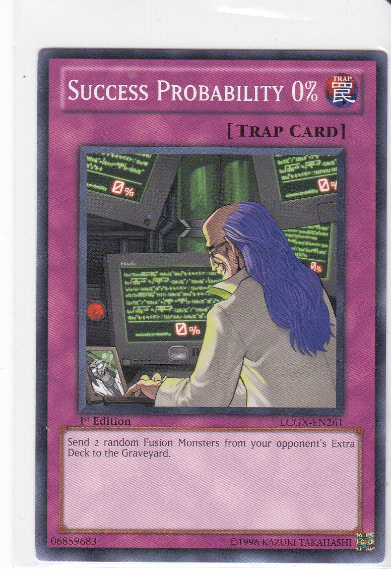 YU-GI-OH! - Success Probability 0% (LCGX-EN261) - Legendary Collection 2-1st Edition