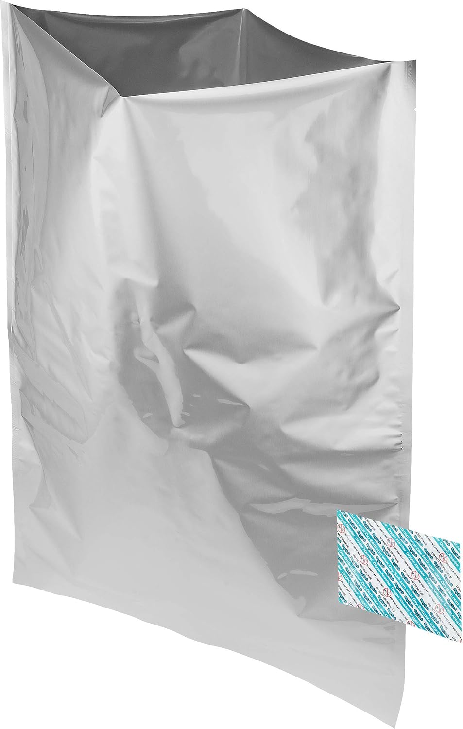 Dry-Packs 5-Gallon, 20"x30" Mylar Bags and 2000cc Oxygen Absorbers, 20 Pack - For Food Shipping & Storage, Silver