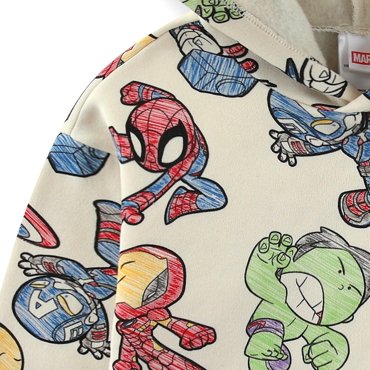 Marvel Avengers Boys Pullover Hoodie and Pants Set for Toddler and Big Kids - Image 4