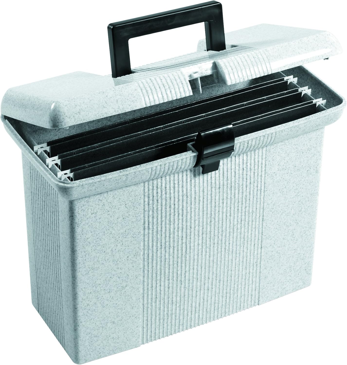Pendaflex Portable File Box, Granite, 11" H x 14" W x 6-1/2" D (41737)