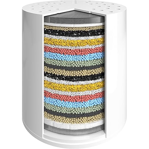 SparkPod High Output Shower Filter Cartridge- Suitable for People with Sensitive and Dry Skin and Scalp, Filters Chlorine and Impurities | 1-min Install (23 Stages, 1 pc)