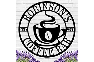 Customizable Coffee Bar Sign: Perfect Addition to Your Coffee Oasis