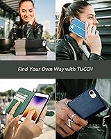 Vista 9 de TUCCH - Funda tipo cartera compatible con iPhone 8