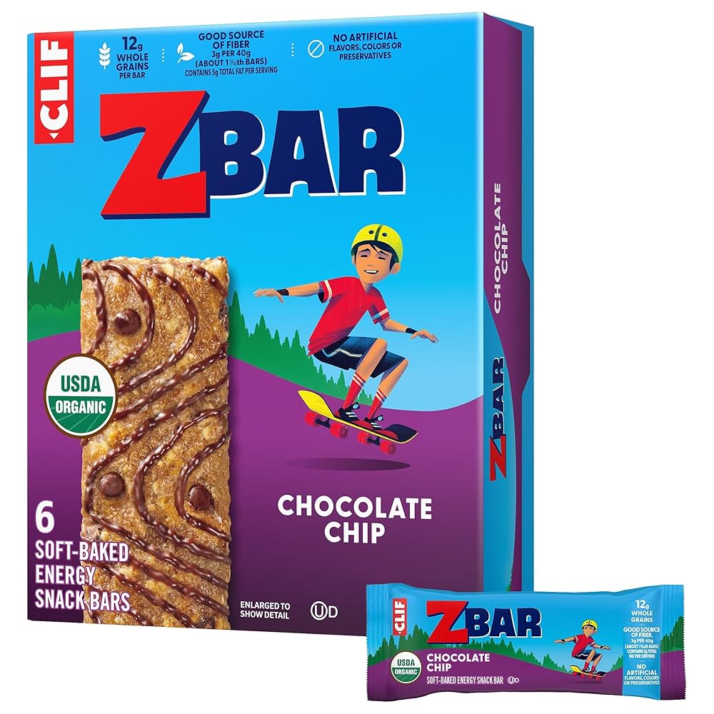 Amazon.com: Zbar - Chocolate Chip - Soft-Baked Energy Snack