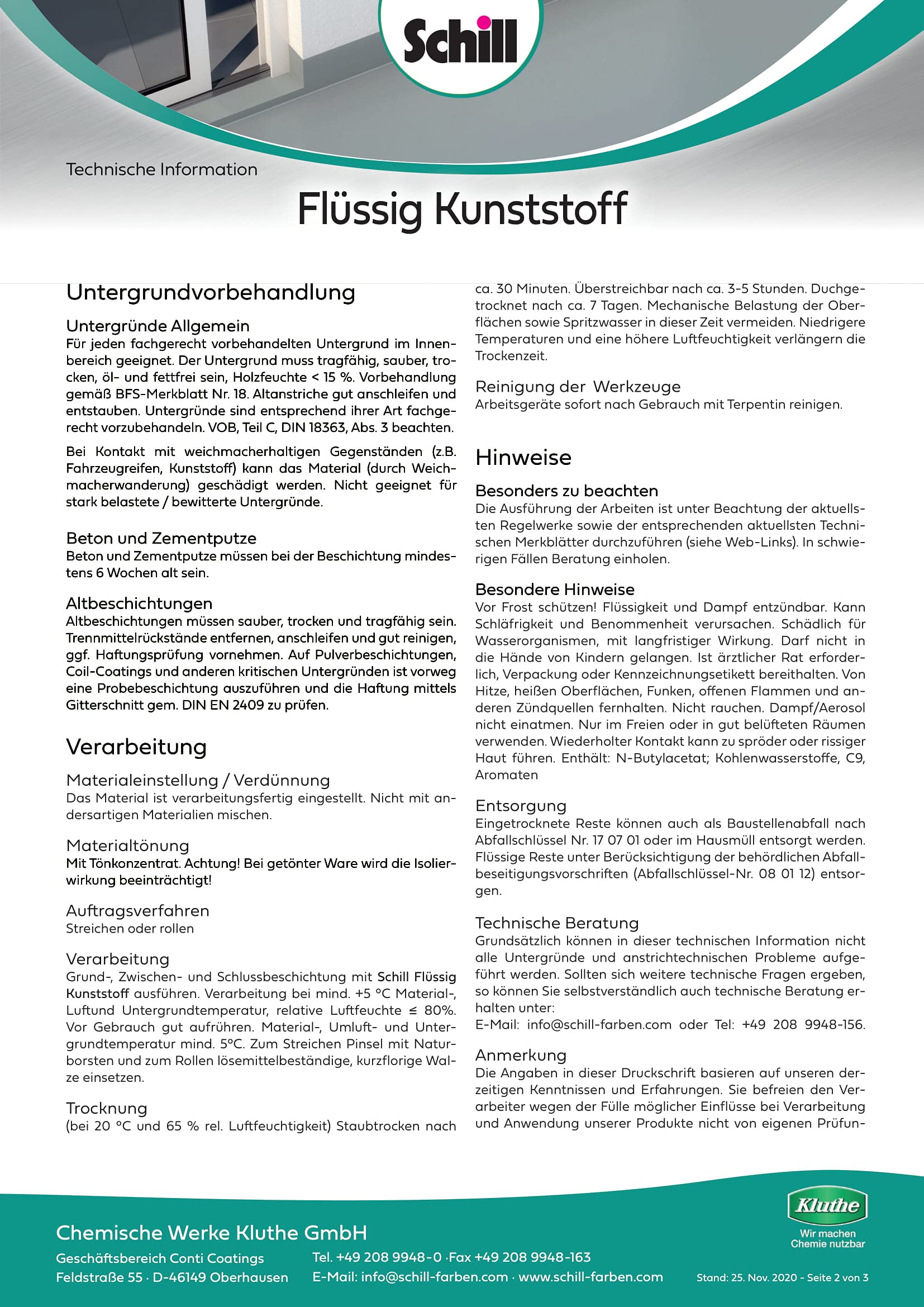Schill Flüssig Kunststoff (2,5 Liter, Silbergrau RAL 7001)