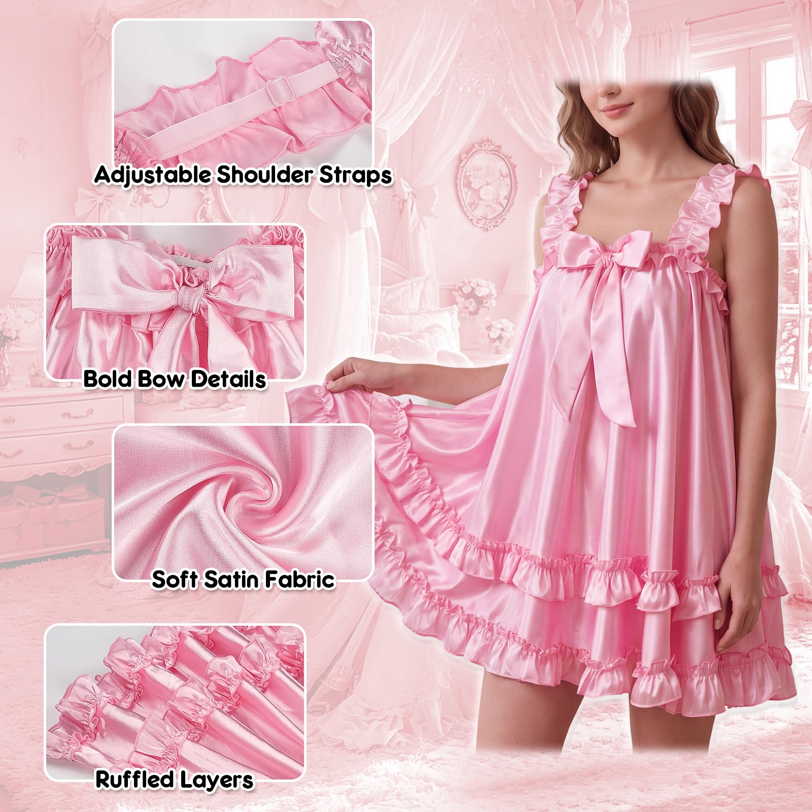 LittleForBig Nuisette Babydoll Féminine Little Sissy