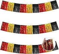 Vista 39 de BEISHIDA 3 paquetes de 9.1 metros de guirnalda de flecos de lámina metálica de oropel, serpentinas brillantes de color oro rosa para colgar