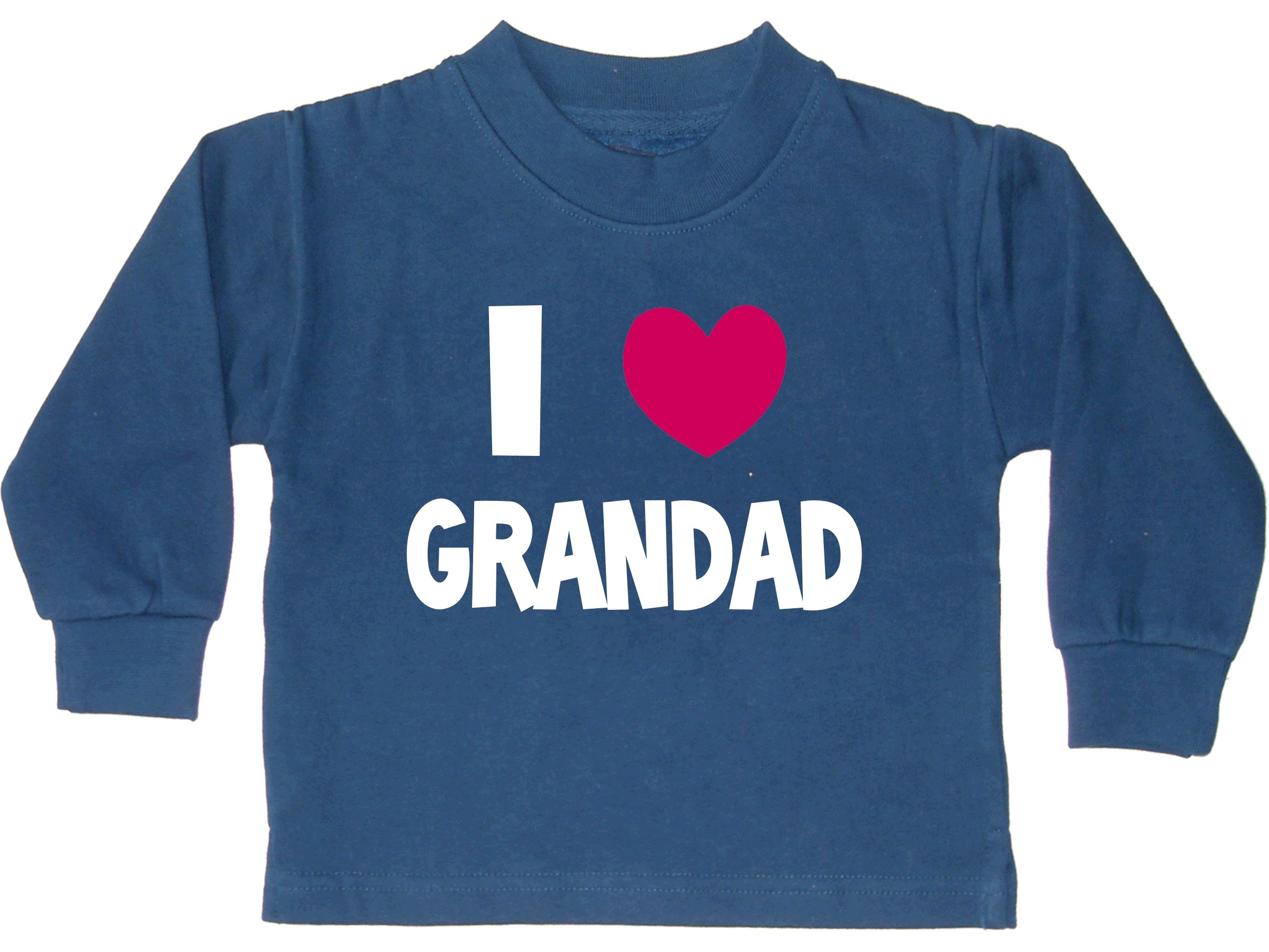 Edward Sinclair Childrens Navy Sweatshirt 1-2 Years 'I Love Grandad'