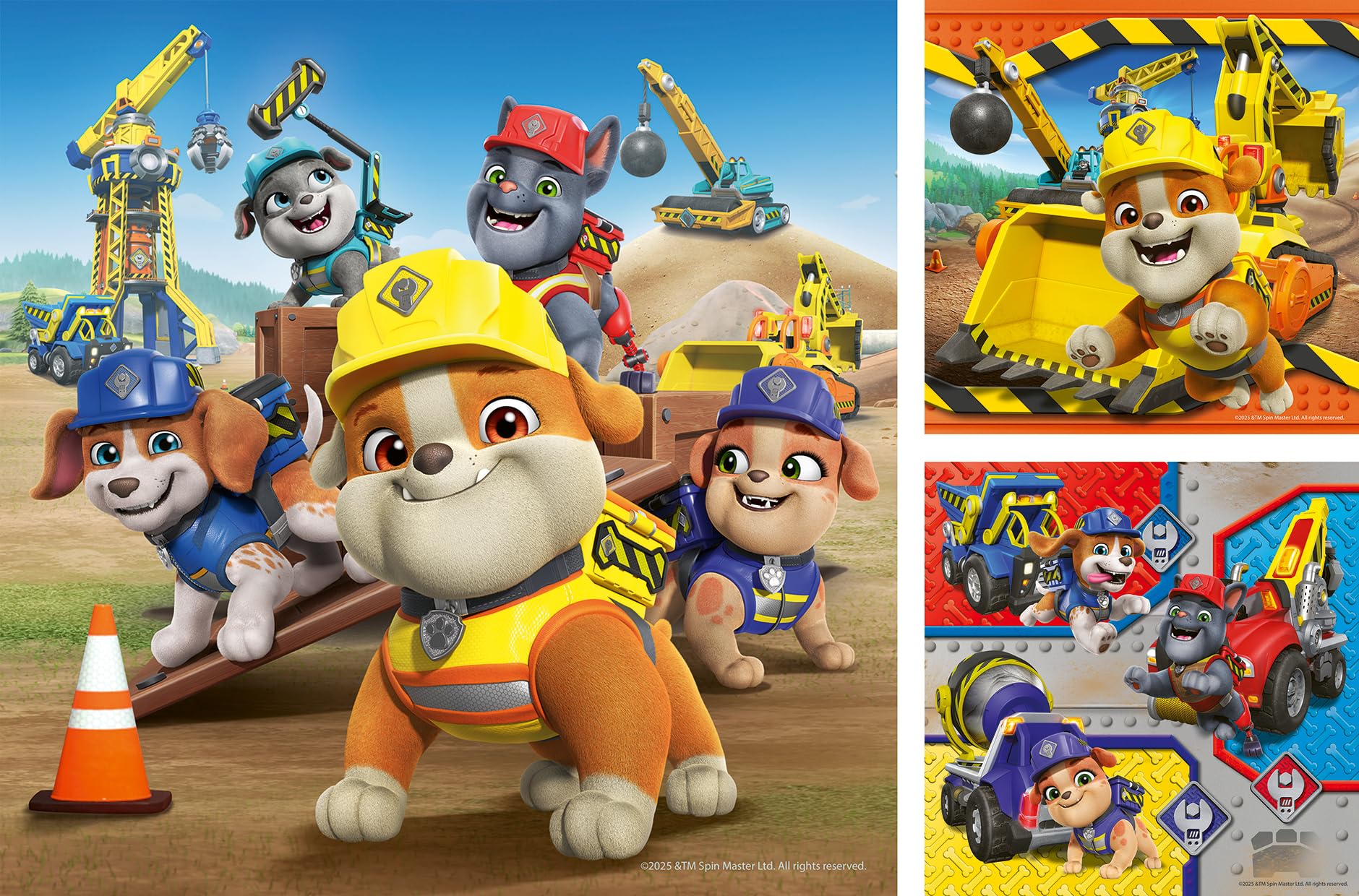 Ravensburger Paw Patrol Rubble & Crew Toys and Gifts, 3x 49 Piece Jigsaw Puzzles for Kids Age 5 Years +, Vibrant - Image 2