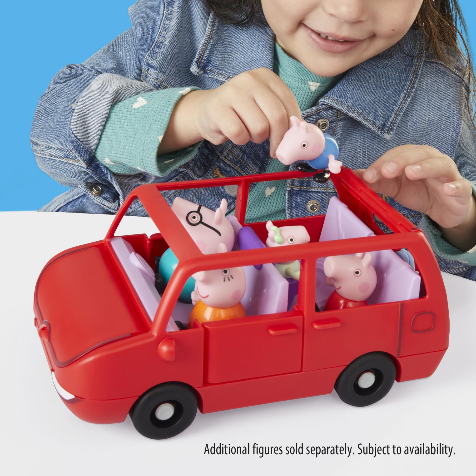 Peppa Pig Zestaw do Zabawy Świnka Peppa Duże Auto Rodziny Peppy