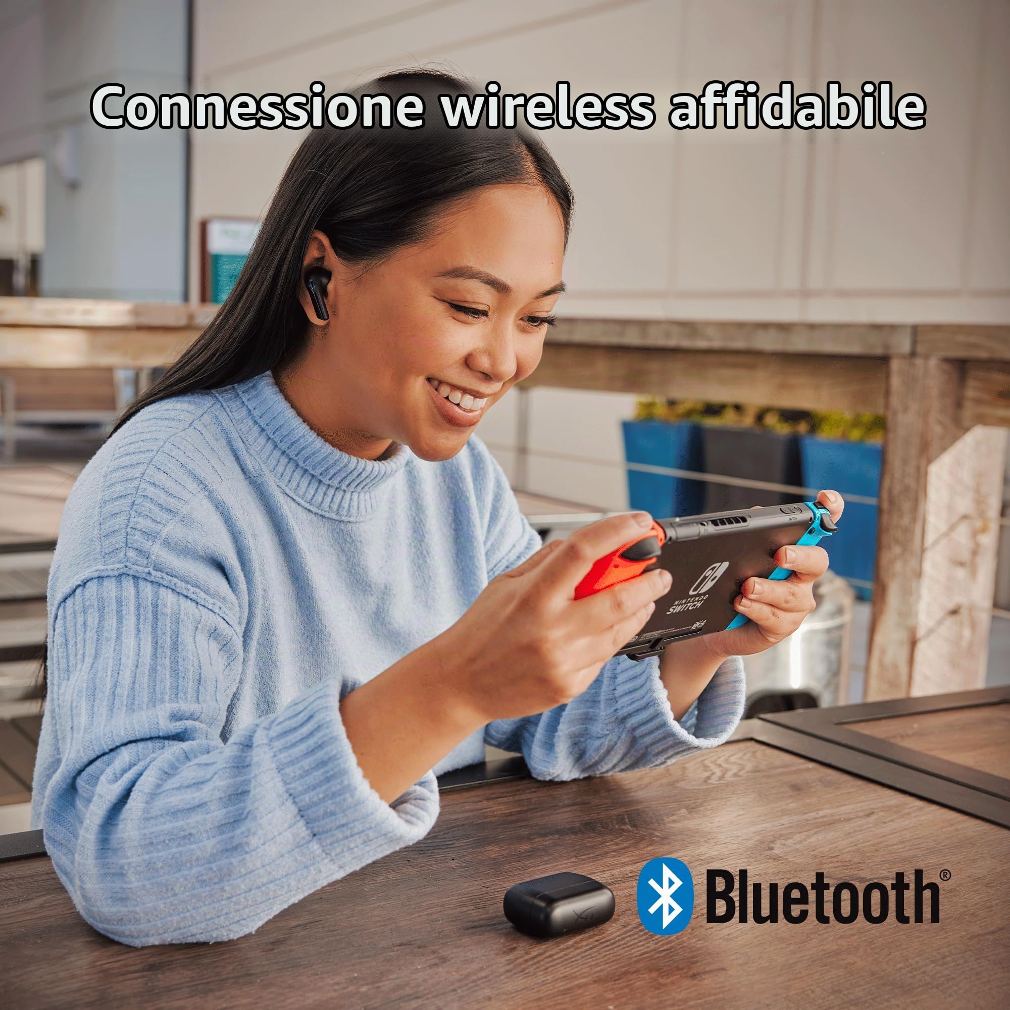 HyperX Cloud MIX Buds 2 Auricolari, Connessione Senza Filo 2,4 GHz o Bluetooth, 3 Misure di Copri auricolari in Silicone, Microfono Integrato, Custodia di Ricarica, Fino a 33 Ore di Autonomia, Nero