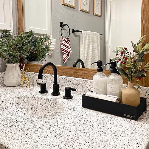 Miniatura 4 de PRATIQUE Organizador de cajones de bambú organizador de utensilios de cocina bandeja de cubiertos suministros y accesorios de escritorio de oficina