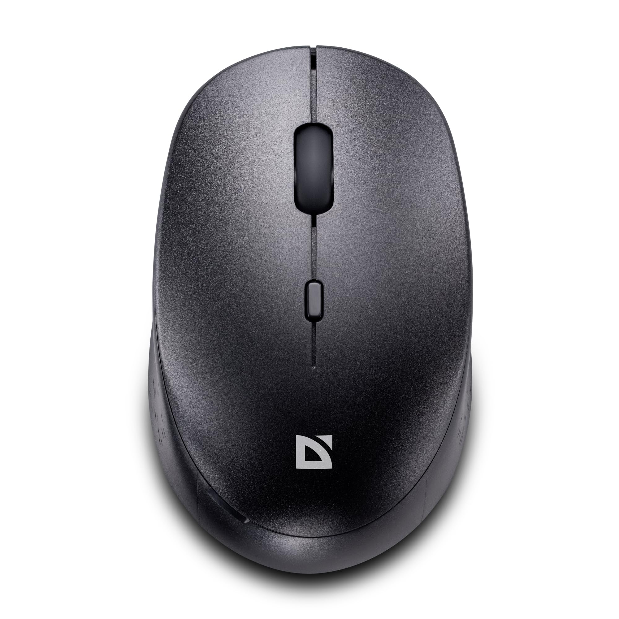 Defender Auris MB-027 – Kabellose Maus, Silent Click, 1600 DPI, PixArt Sensor, Symmetrische Büro Maus für PC Laptop (Schwarz)