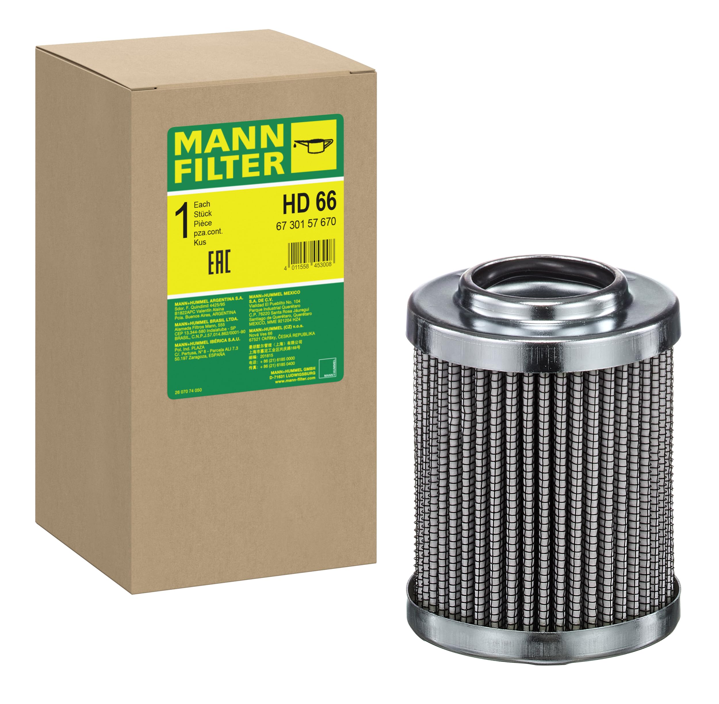 MANN-FILTER HD 66 Hydraulika - MASZYNY BUDOWLANE
