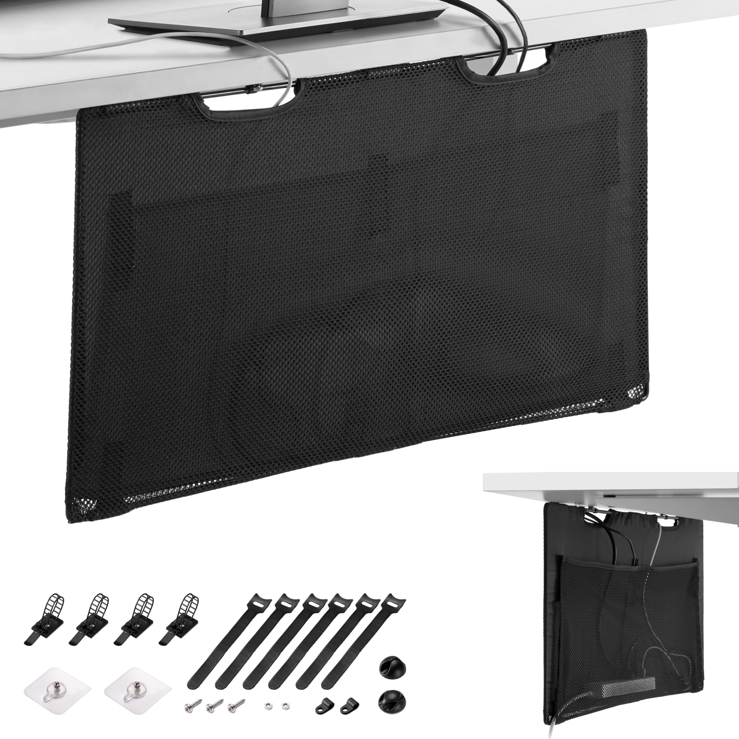 Plateau De Câbles Sous Le Bureau - Gestion Flexible Des Câbles Sous Le