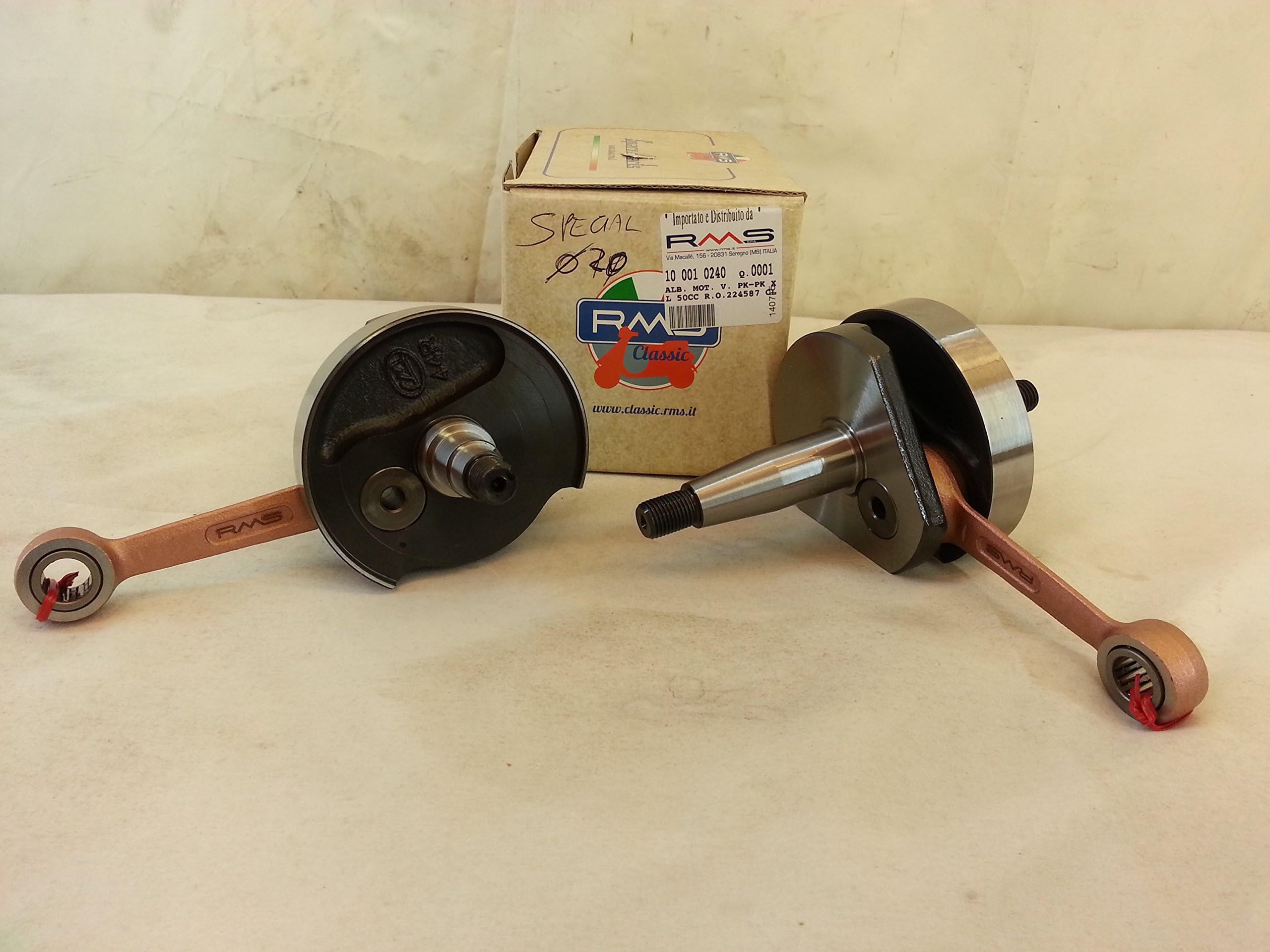 Cigüeñal compatible con Vespa 50 PK compatible con Ape 50 Cono eje ventilador diámetro 20 mm código 100010240