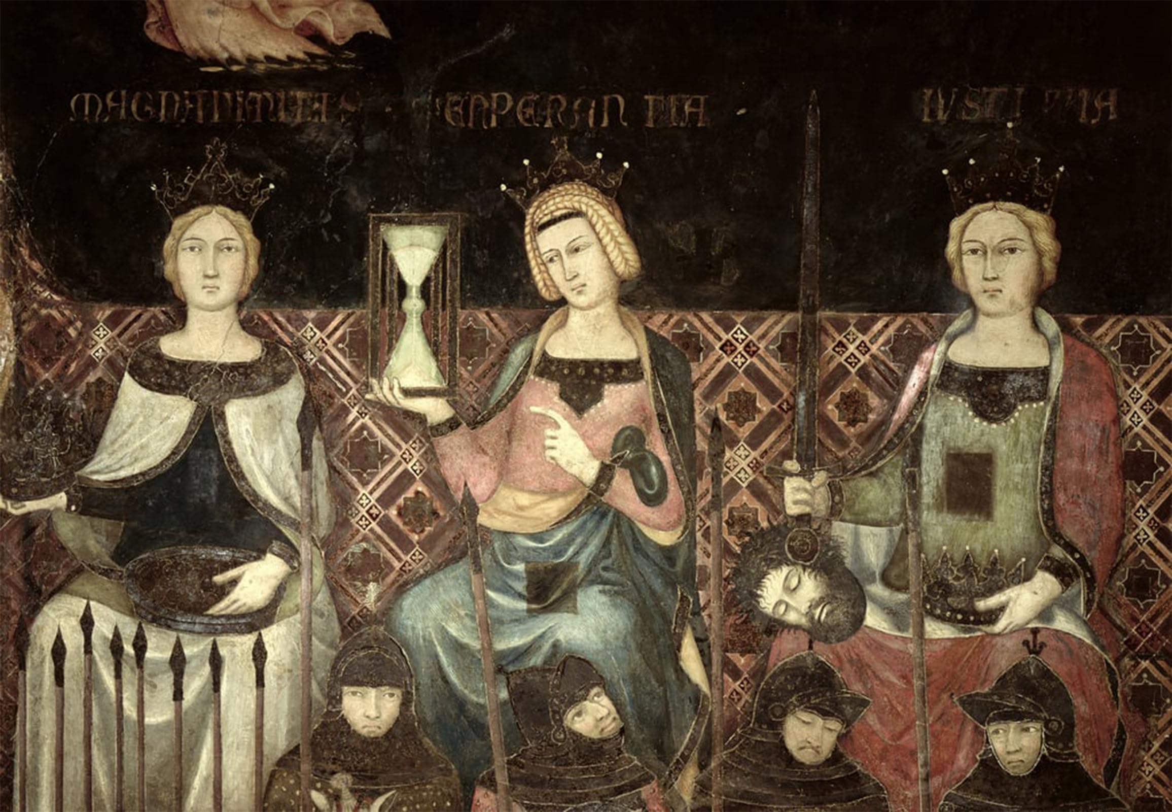 SERENDIPITP Aesthetic Poster Photo Wall Print Retro Picture Allegory of Good Government Detail of Justice Hope and Magnanamity by Ambrogio Lorenzetti Modern Wall Artwork for Home Decor 60x90cm