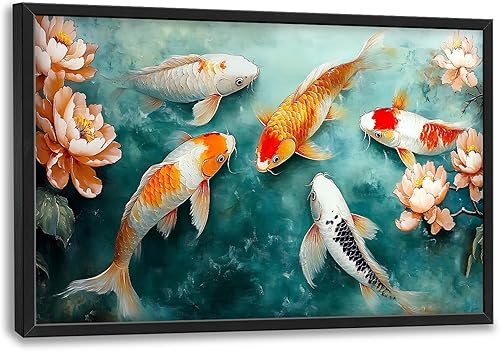 Miniatura 83 de Arte abstracto de pared grande enmarcado para decoración de pared para sala de estar, imágenes abstractas de gran tamaño, pintura moderna extra