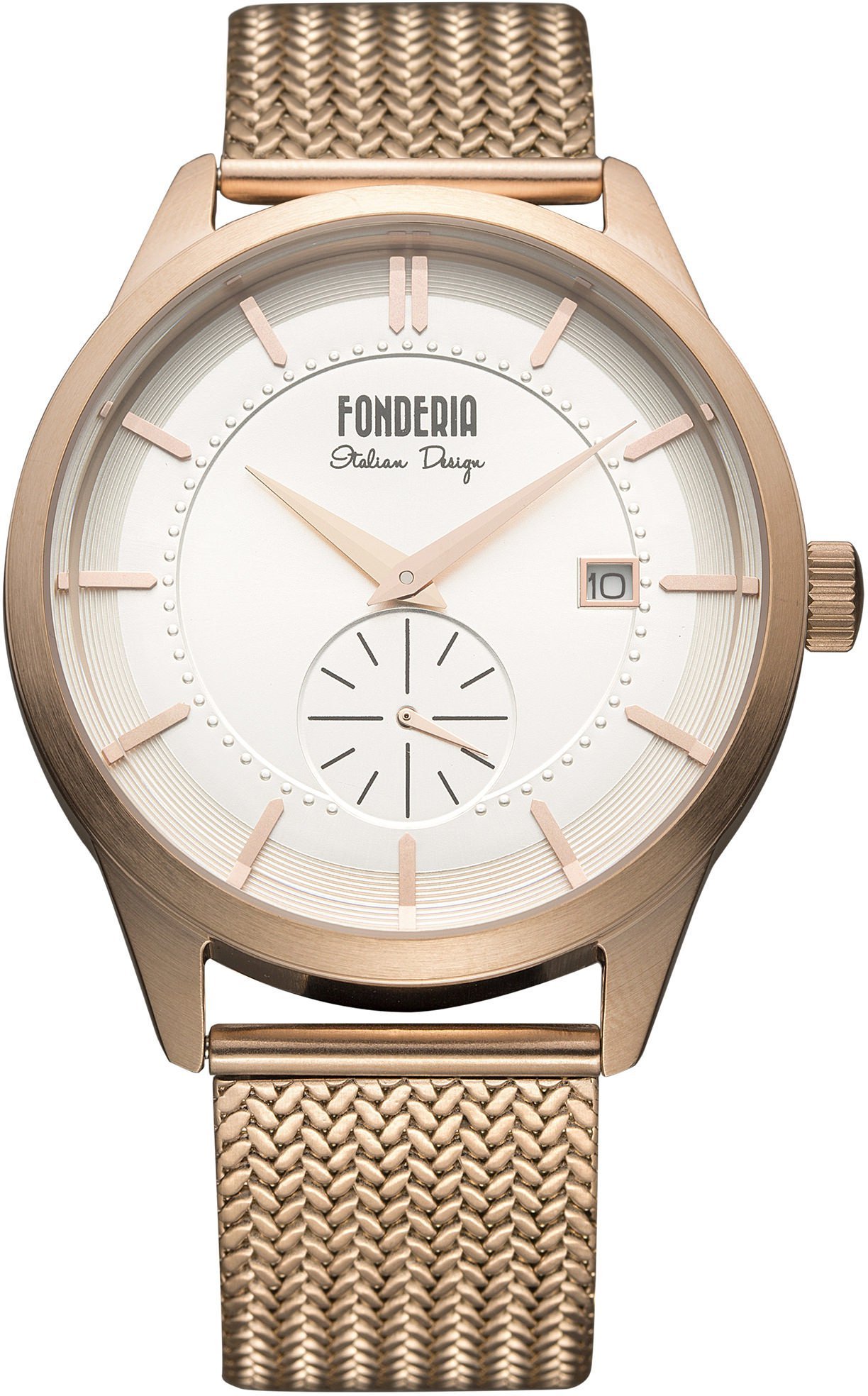 Fonderia Reloj de Pulsera analógico de Cuarzo para Hombre con Correa de Acero Inoxidable P-8R009US1