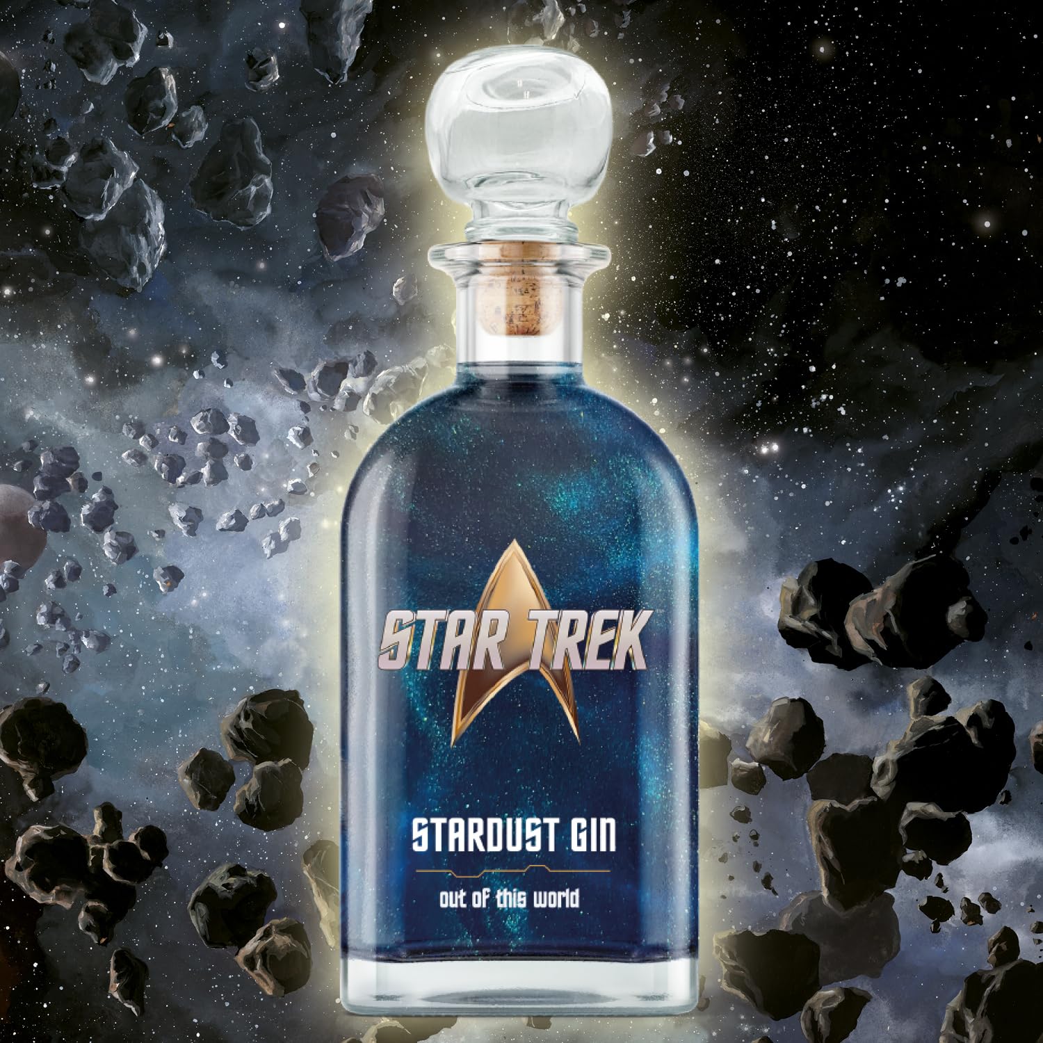 Star Trek - Stardust Gin by V-SINNE offizieller Star Trek Gin - magischer Sternenstaub-Farbwechsel - 500 ml 40% vol.