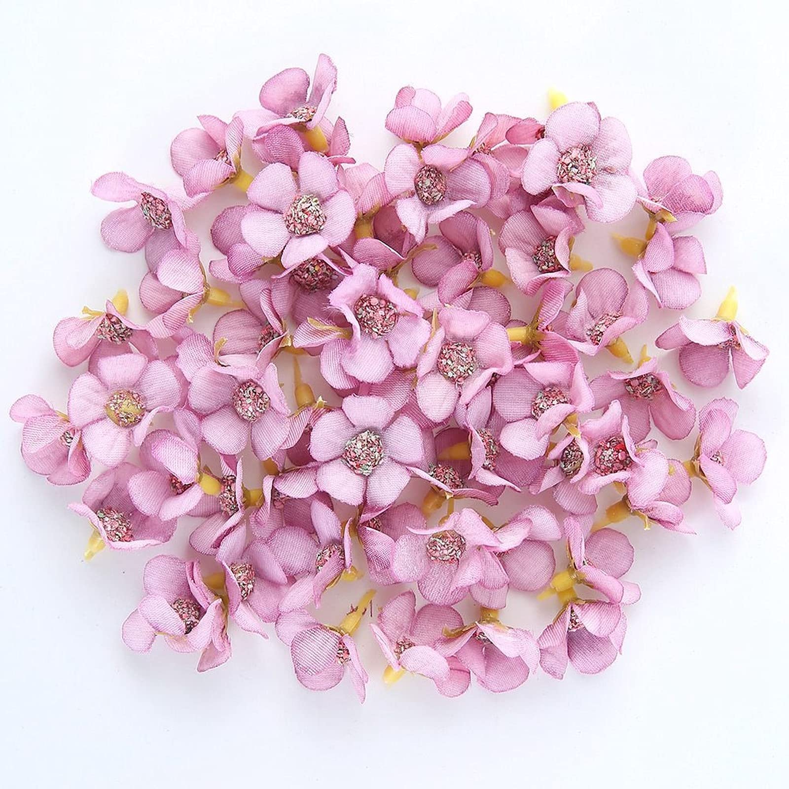 SBJKLYRN Simulated flowers, 50 Pcs/lot 2CM Mini Silk Sunflower Daisy Wedding ation Artificial...