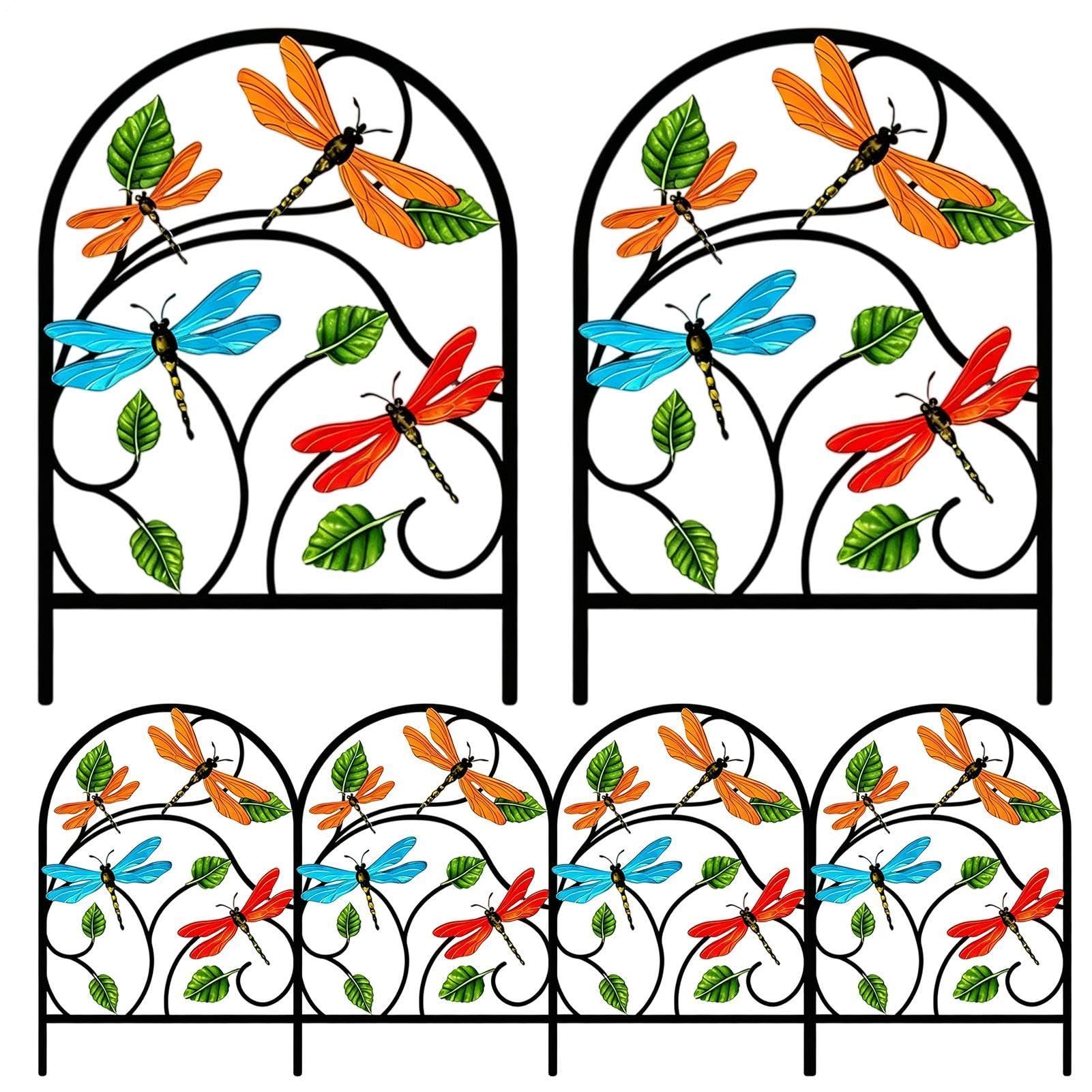 Recinzione da giardino Decorativa Recinzione Animale In Metallo Ad Per | 6 Pezzi Recinzione Bordatura Per Cortile E Aiuola Per giardino cortile