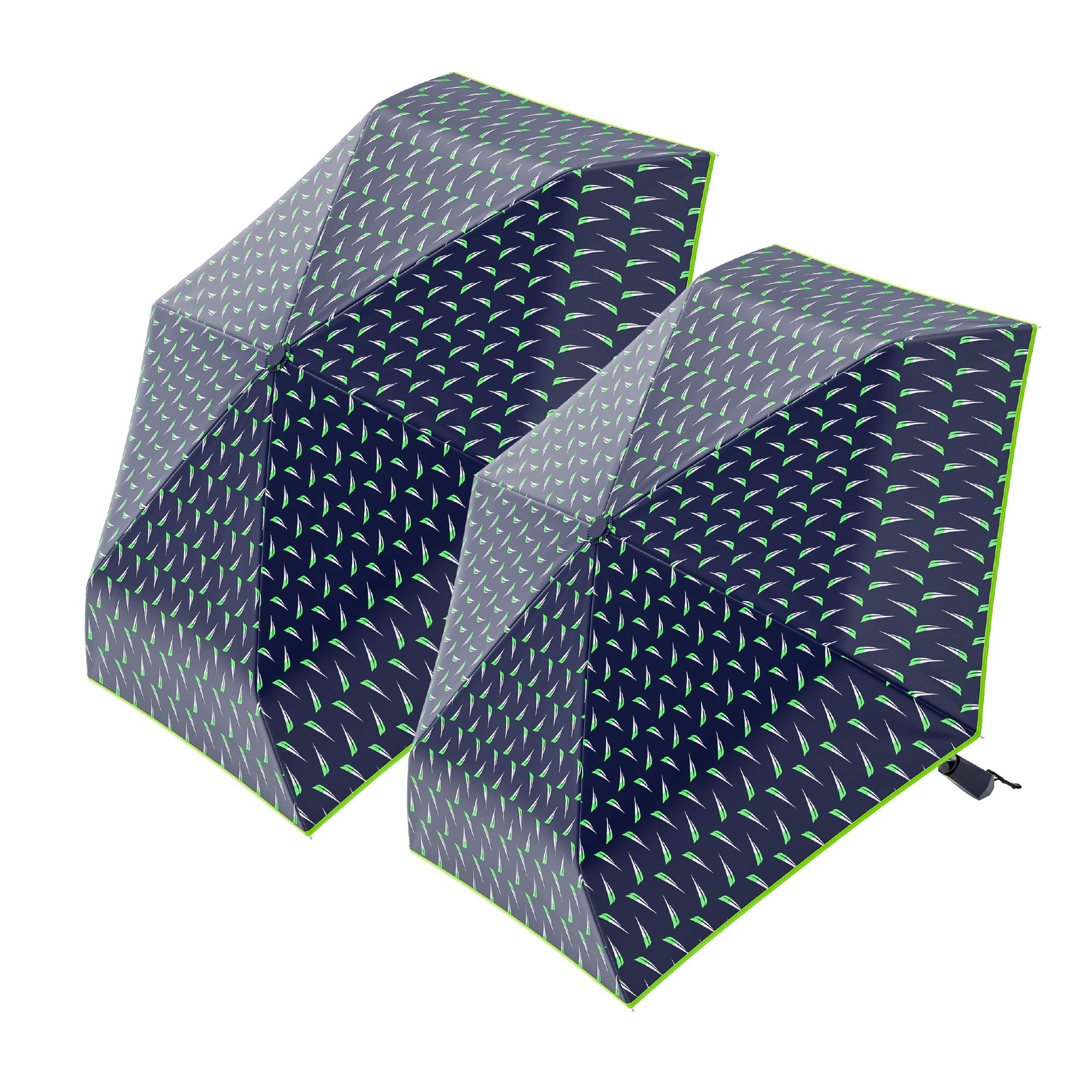 Nautica Umbrella for Travel - Auto Open & Close Compact, Lightweight & Folding - Best Windproof Umbrellas for Rain, Sun & Wind Protection, Small, Automatic & Collapsible 2-Pack