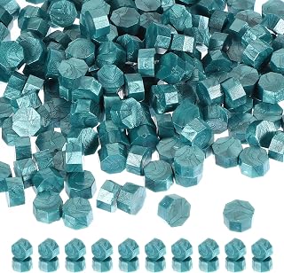 PATIKIL Wax Seal Beads, 360 Pack Sealing Wax Beads Octagon Wax Seal Stamp Beads for Stamp Seals for Letter Wedding Invitation Envelope Craft, Green