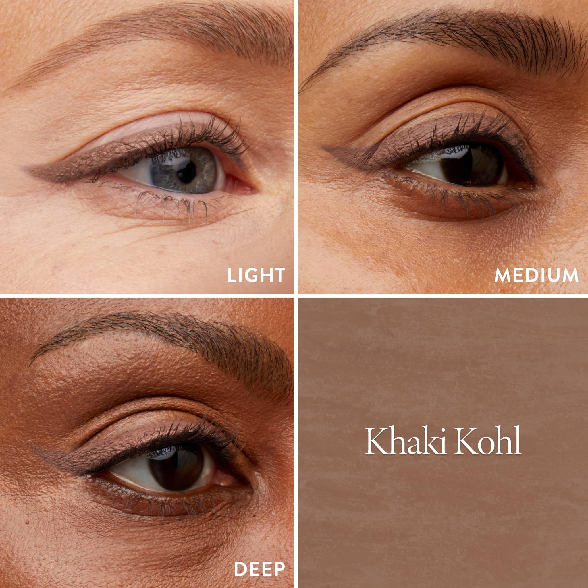 LAURA GELLER NEW YORK Kajal Longwear Kohl Eyeliner – Khaki Kohl – Koffein und Vitamin E – weiches und mischbares Futter – integrierter Spitzer