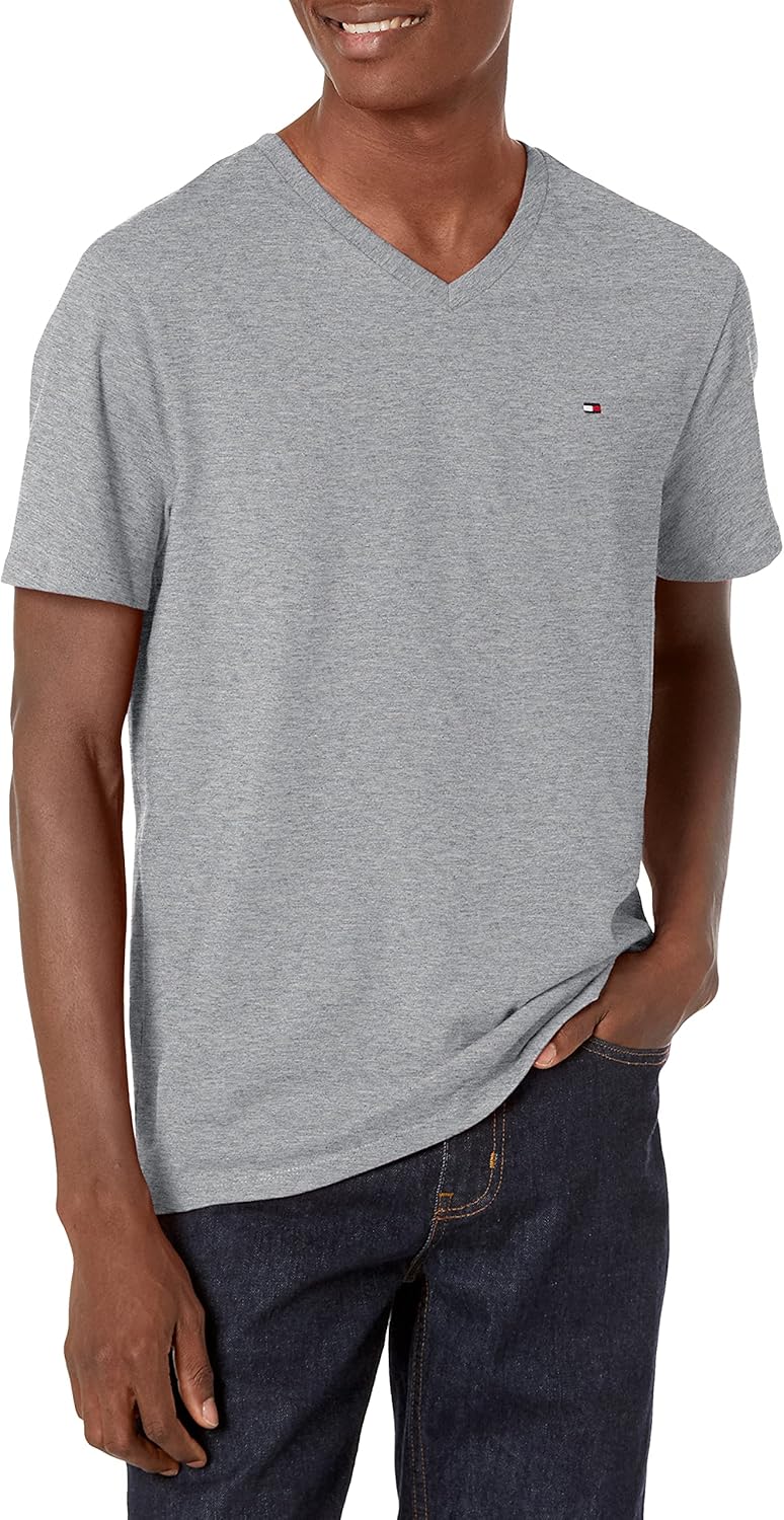 Tommy Hilfiger Men's V-neck Flag T-shirt