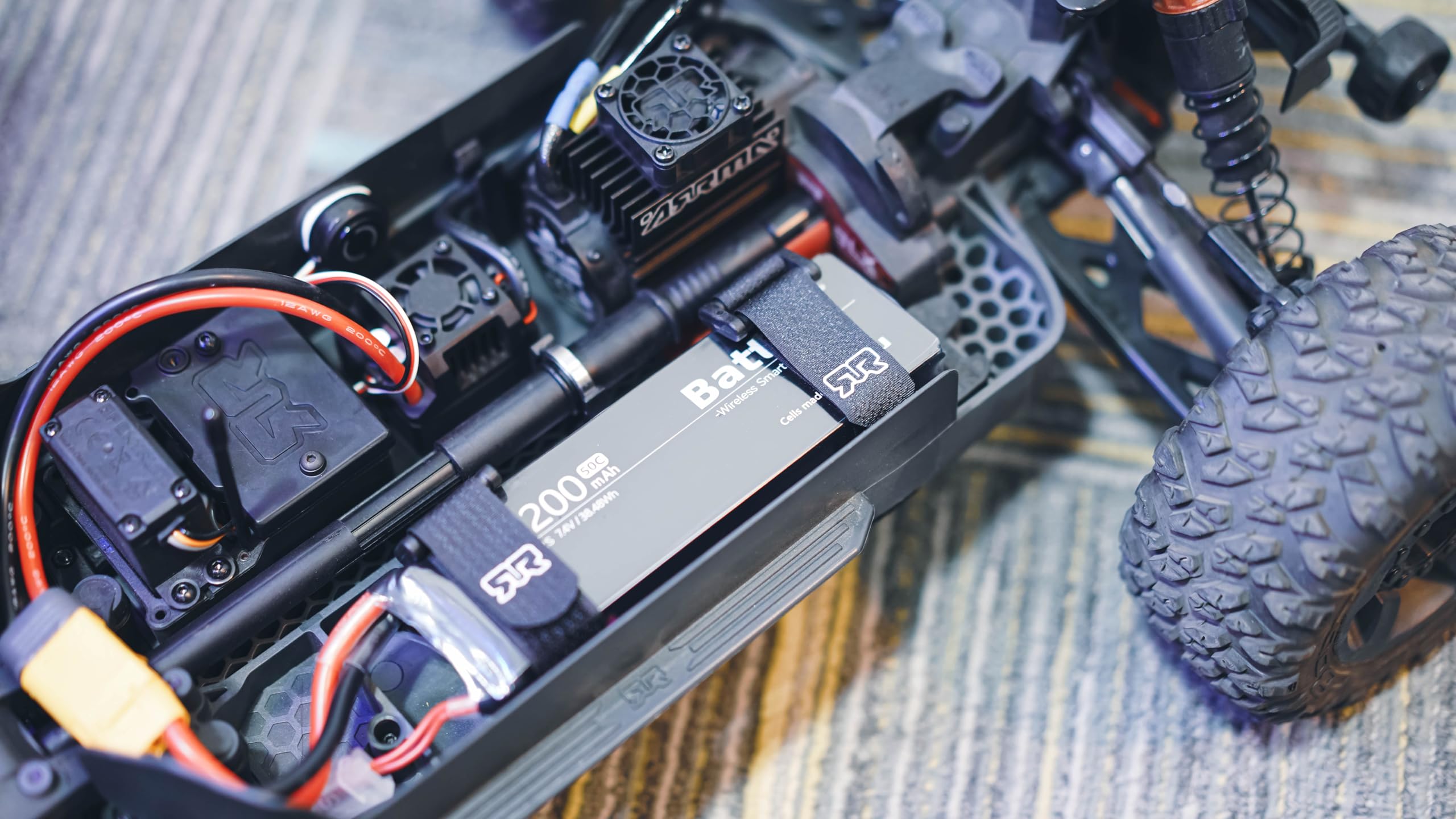 ISDT 7,4V Smart Lipo Akku 2S 50C 5200mAh BattAir Rc Auto Batterie mit XT-60 Stecker Hobby Akkus mit Lipo-Tasche für RC Flugzeug Hubschrauber Plane Boot 1:10,Per Mobiltelefon Bedienbar(2 Packs)