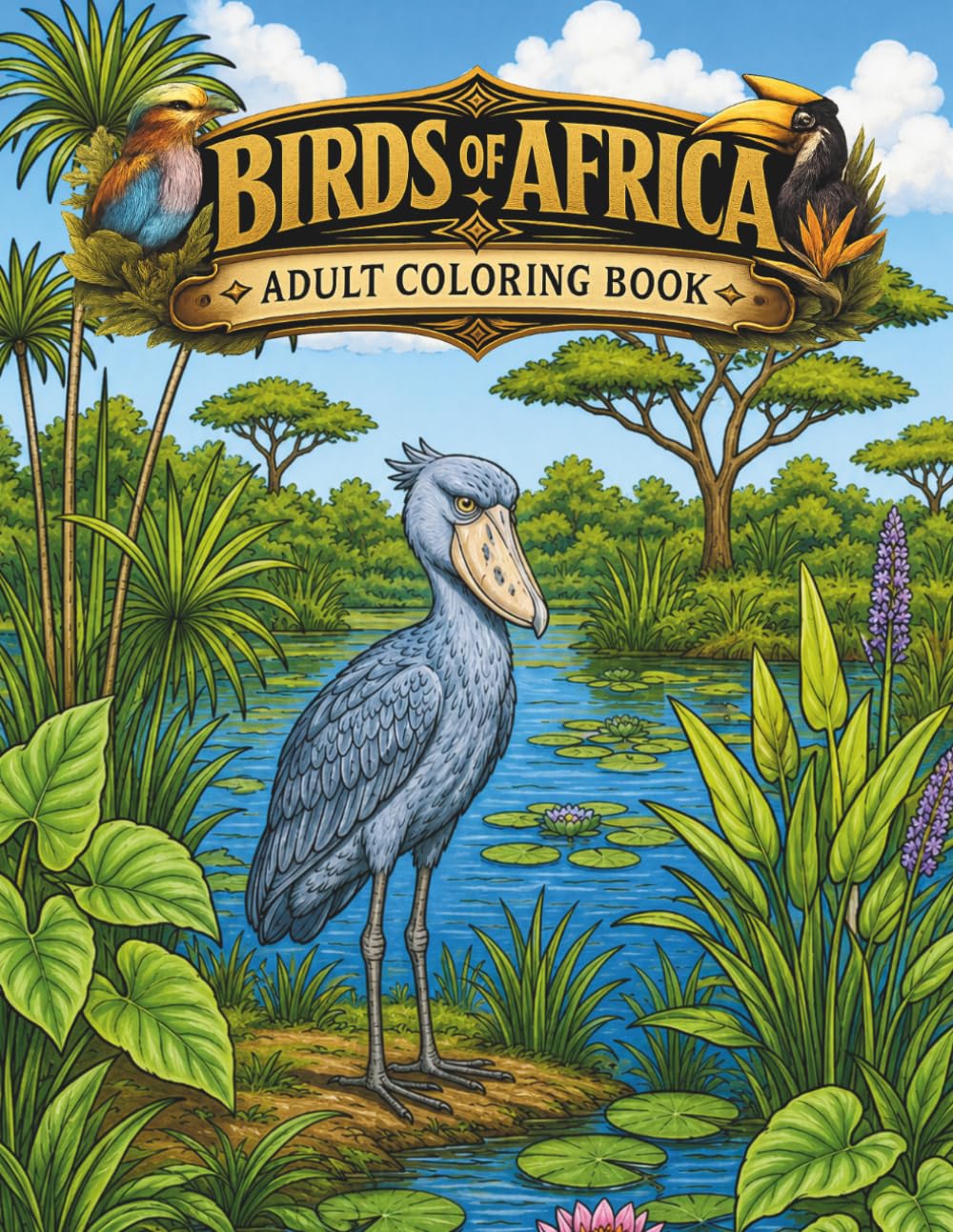 Birds of Africa: An Adult Coloring Book for African Americans Interested in the Beautiful Birds of Africa (Amazing Africa)