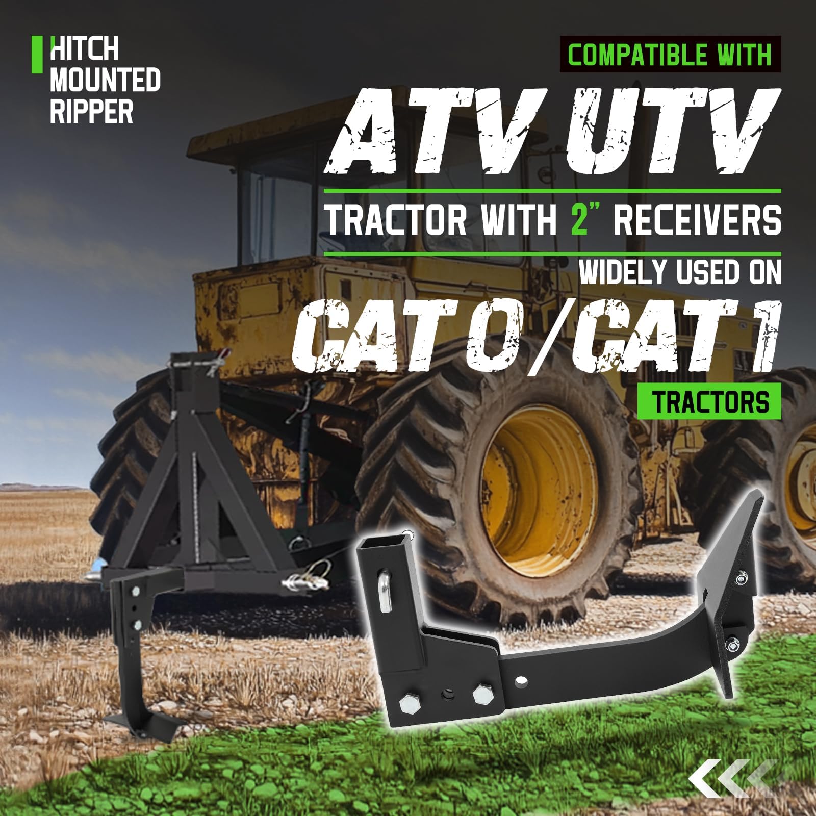 Wutist Hitch Mounted Ripper Compatible with 2