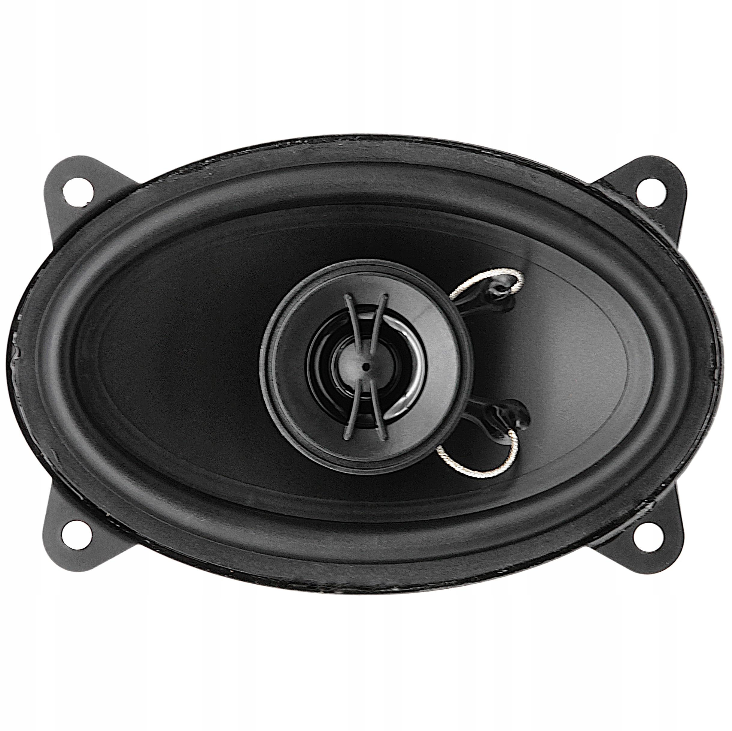 Excalibur X462 Haut-Parleurs Voiture 4x6 Pouces - Enceintes Coaxiales 2 Voies 10x15 cm - Kit Audio Auto Universel Remplacement Porte ou Tableau de Bord - Son Stéréo 4 Ohm Paire Noir