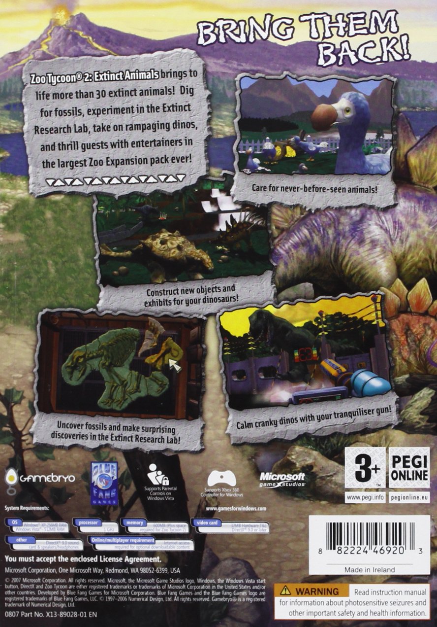 Zoo Tycoon 2: Extinct Animals Expansion Pack (PC) [Importación inglesa]