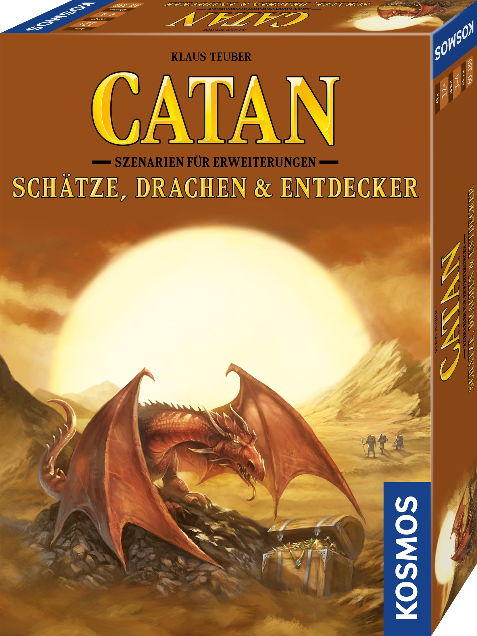 Kosmos 683405 Catan Treasures Dragons and Explorers, Scenarios for Expansions, with The Expansion Sailors or a Combination of The Expansions Seafarers