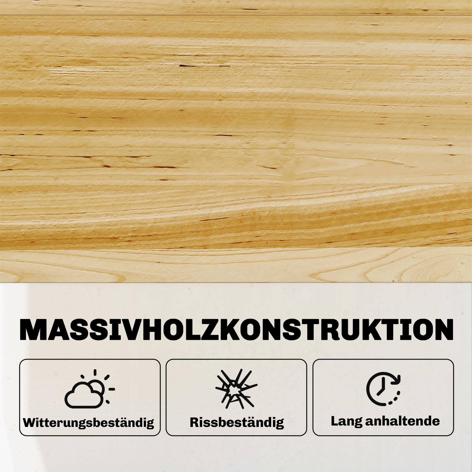 Outsunny Hochbeet mit Frühbeetaufsatz Holz Regal 80x45x108,5cm Naturholz