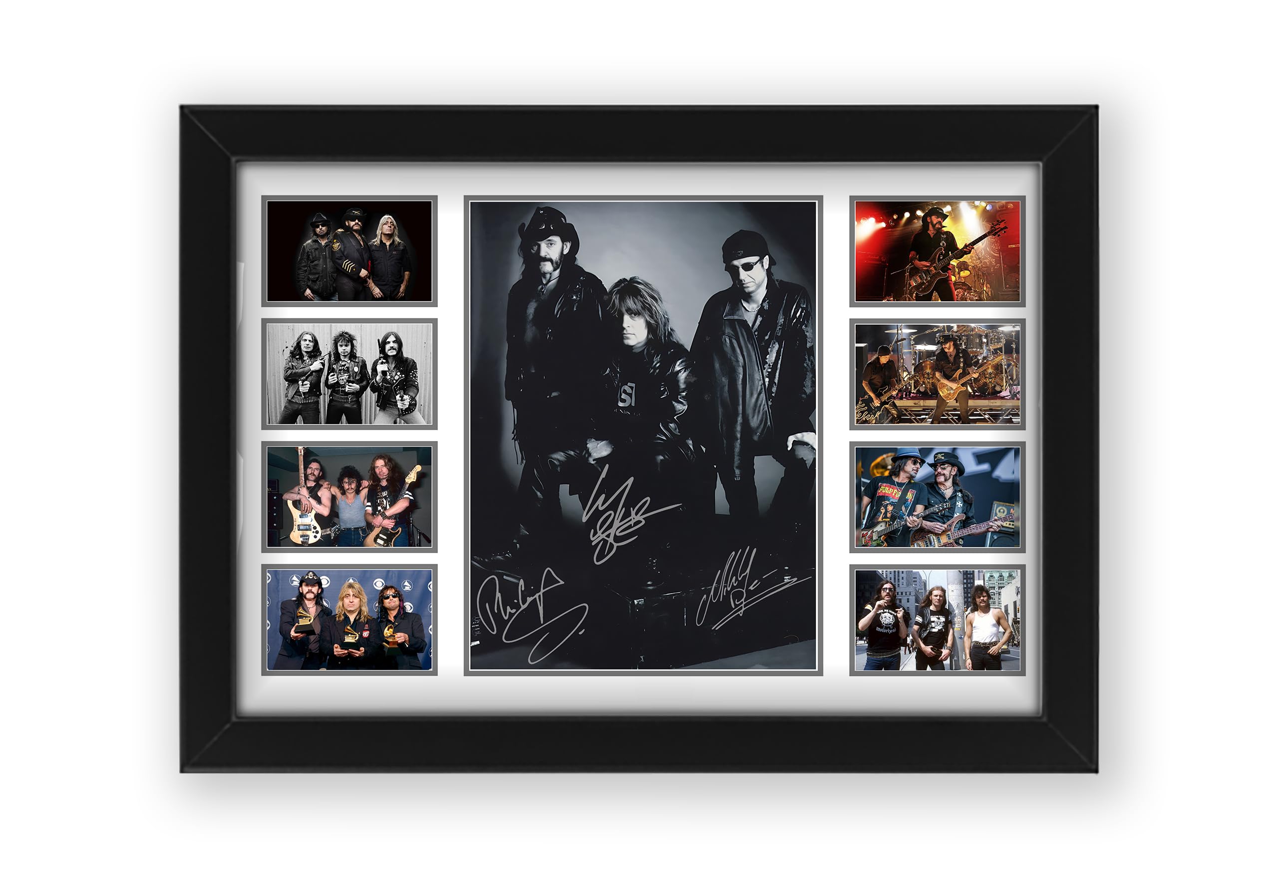 Motorhead Signed Poster Print- Limited Edition Autograph Fan Gift – Collectible Memorabilia Merchandise (Framed A4 (30x21cm))