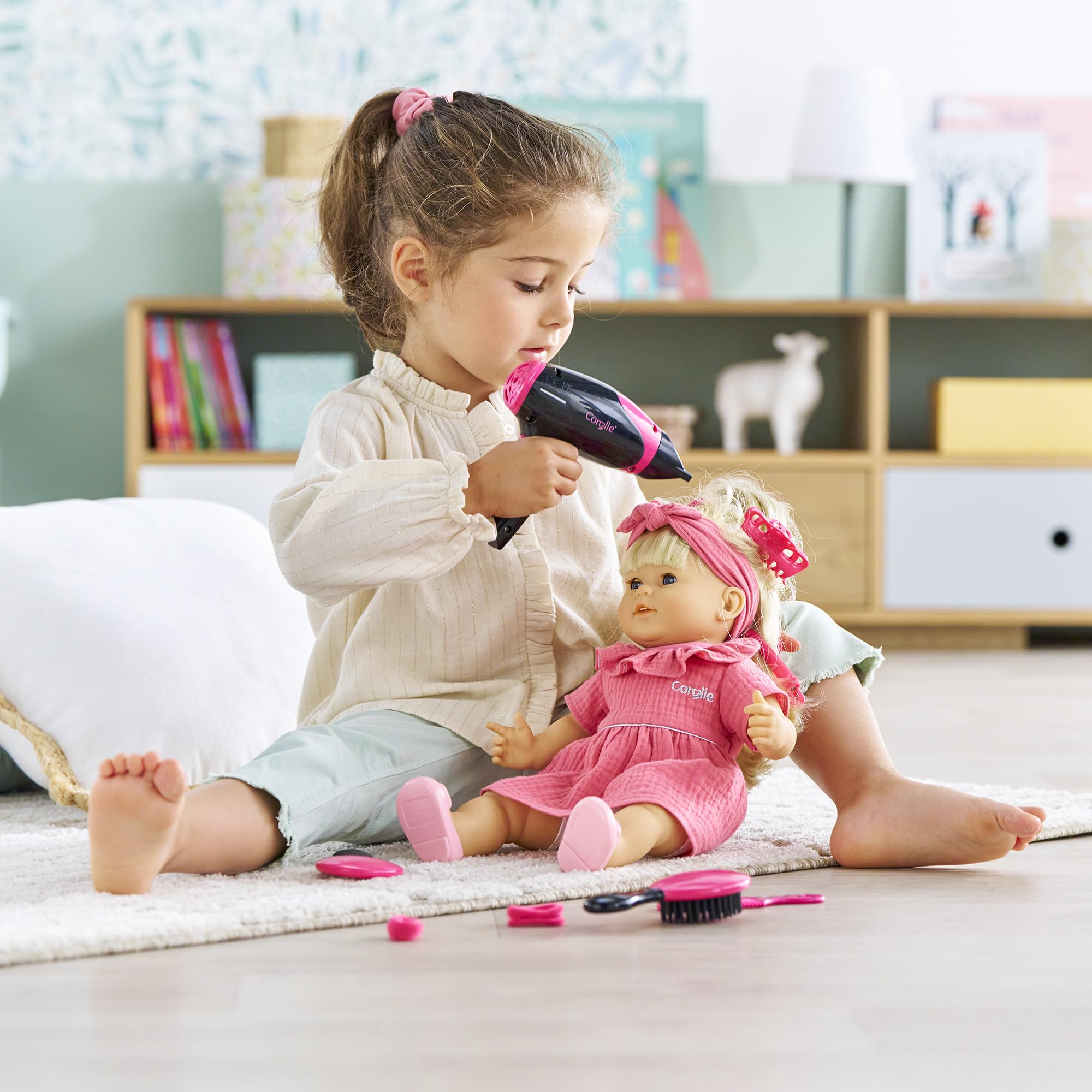 Corolle 9000213040 - Estuche de peluquería (14 Accesorios, para muñecas/muñecas, a Partir de 3 años)