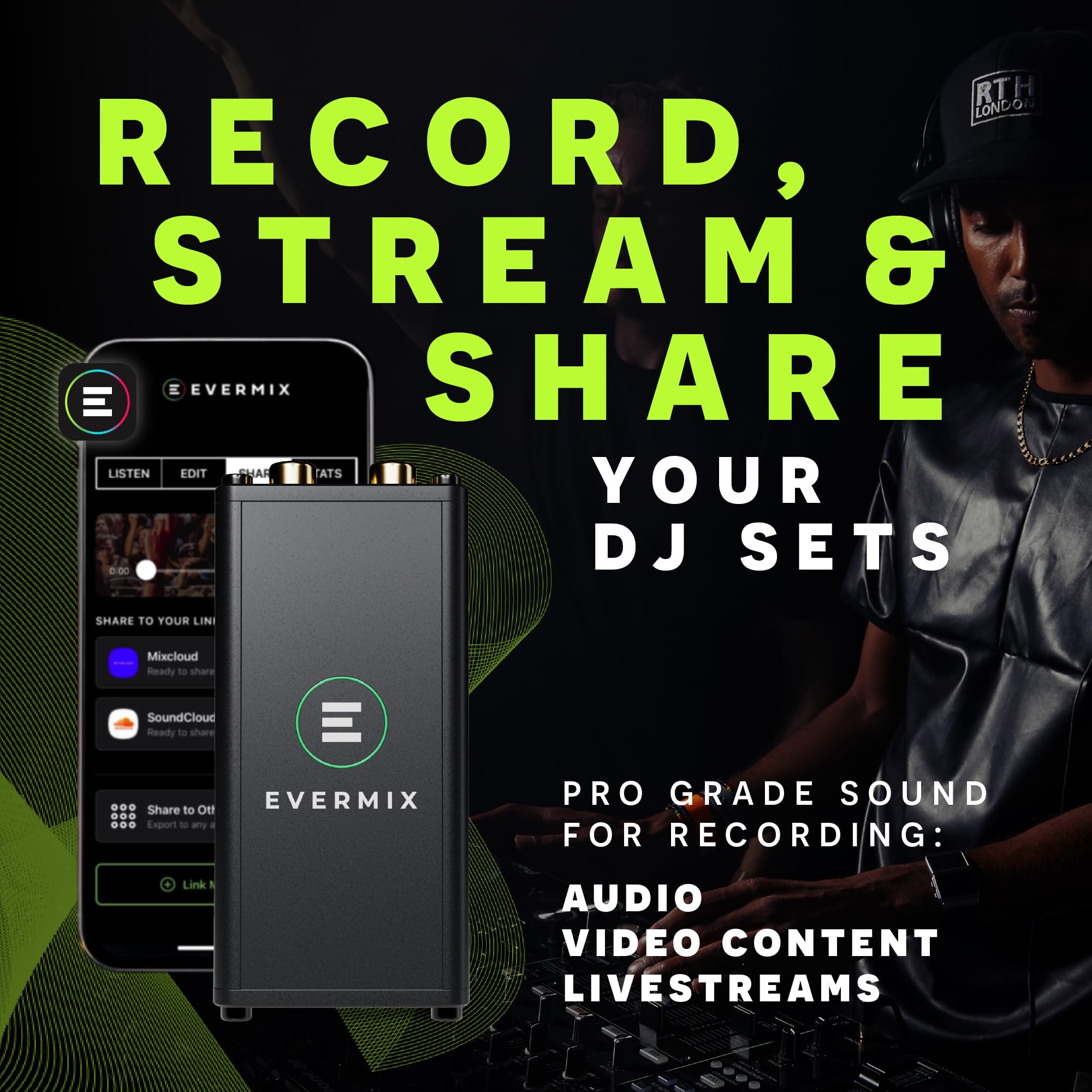 Amazon.com: EvermixBox5 DJ Audio Interface – Record & Livestream