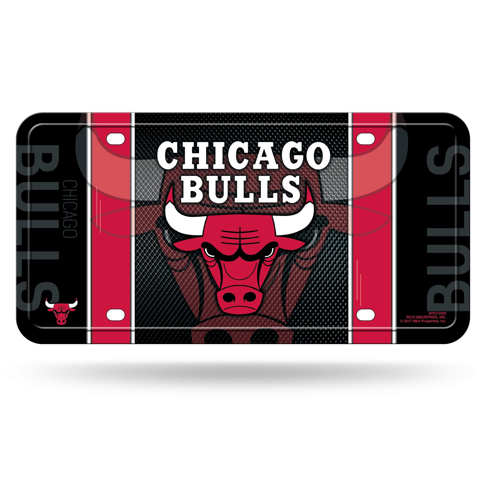 Rico Industries NBA Basketball Metal Auto Tag 6" x 12" - Great for Truck/Car/SUV