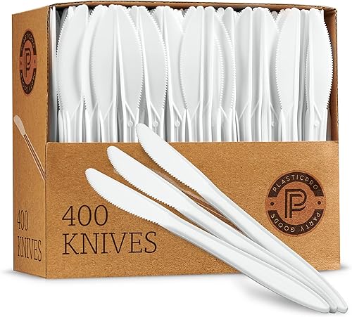 Miniatura 8 de Plasticpro Cubiertos 800 tenedores de plástico desechables blancos de peso medio