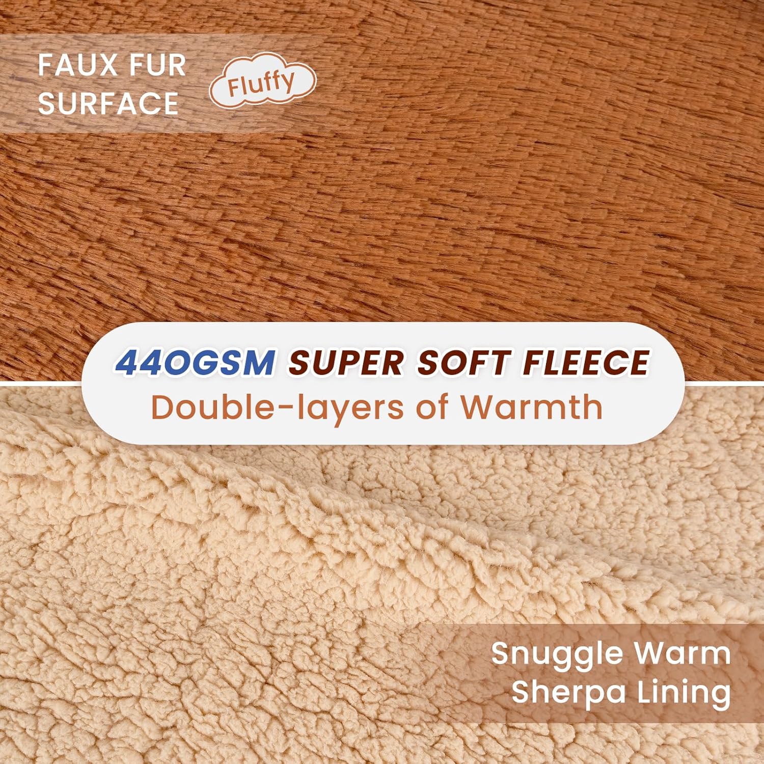 Highland Cow Wearable Blanket Hoodie for Women & Kids, Oversized Sweatshirt With Pockets & Sleeves, Premium Soft Cozy Thick Sherpa & Faux Fur for Ultra Warmth, Highland Cow Gifts for Adults, Girls - Image 6